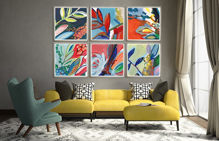 Romantic elegant living room with armchair