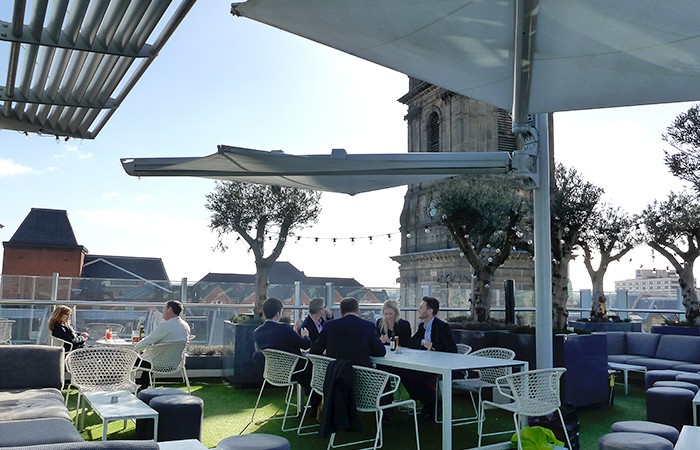 Design Insider Modern Garden Company Leeds Sunshade Outside