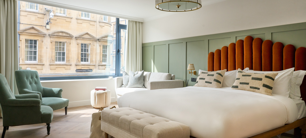 hotel bedroom designed by hypnos